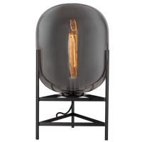 Thumbnail for Bright Star Metal Table Lamp With Smoke glass 1x40W ES from Superior Electrical