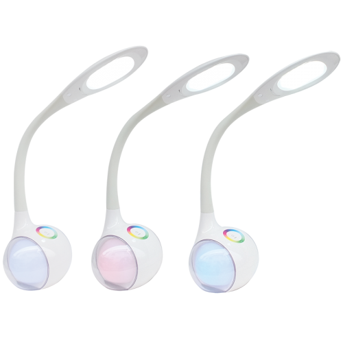 Bright Star Whiteite RGB Base 9W LED Adj Head Movable Arm Desk