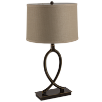 Thumbnail for Bright Star Bk/gd Alu Base hessian Shadee 1x60W ES from Superior Electrical