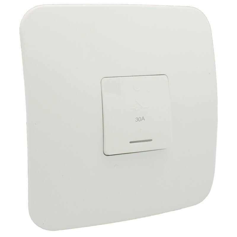 Veti 30A Double Pole Isolator WT/WT (100mmx100mm)