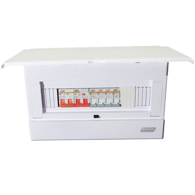 Veti Assembled 12 Way Surface MountDB (Steel Tray)