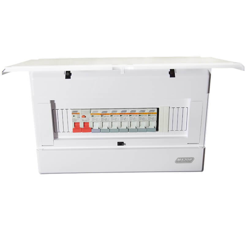 Veti Assembled 12 Way Surface MountDB (Steel Tray)