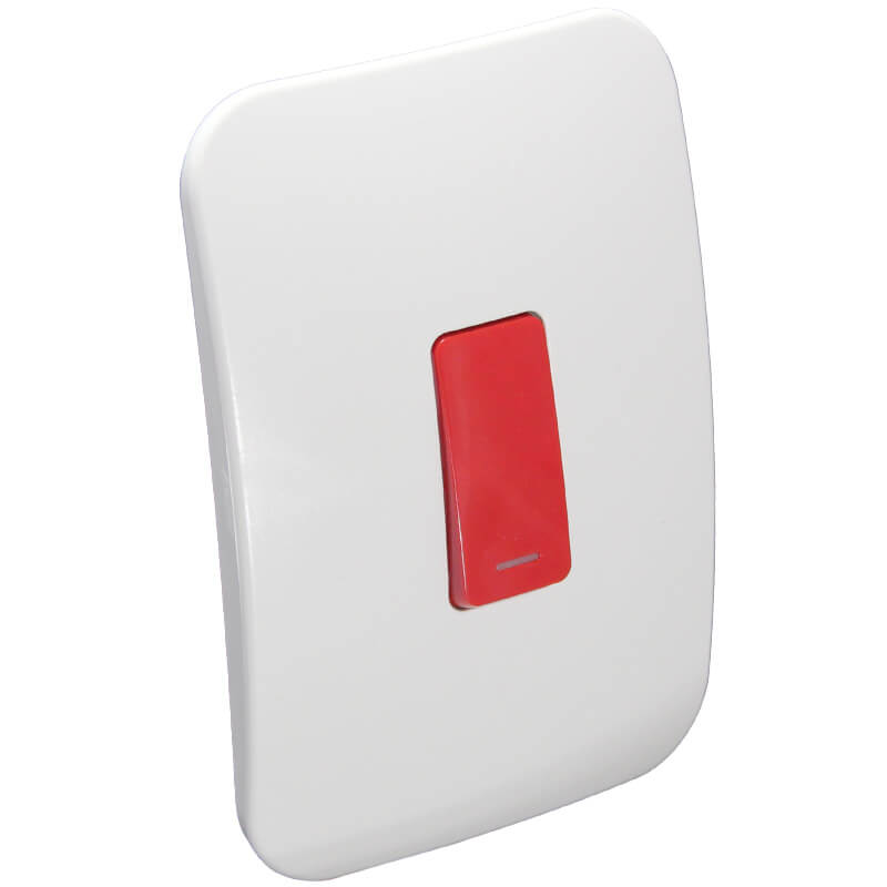 Veti One Lever One-Way Switch RD/RD (100mmx50mm) Vertical