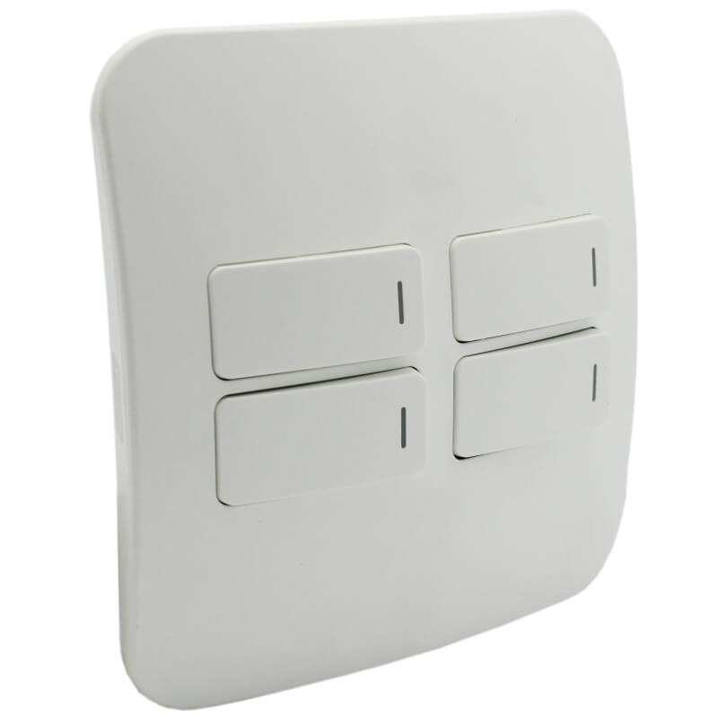 Veti Four Lever One-Way Switch WT (100mmx100mm) Horizontal