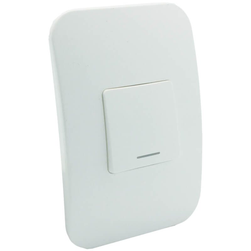 Veti One Lever Two-Way Switch (2 Mod) WT/WT (100mmx50mm) Vertical