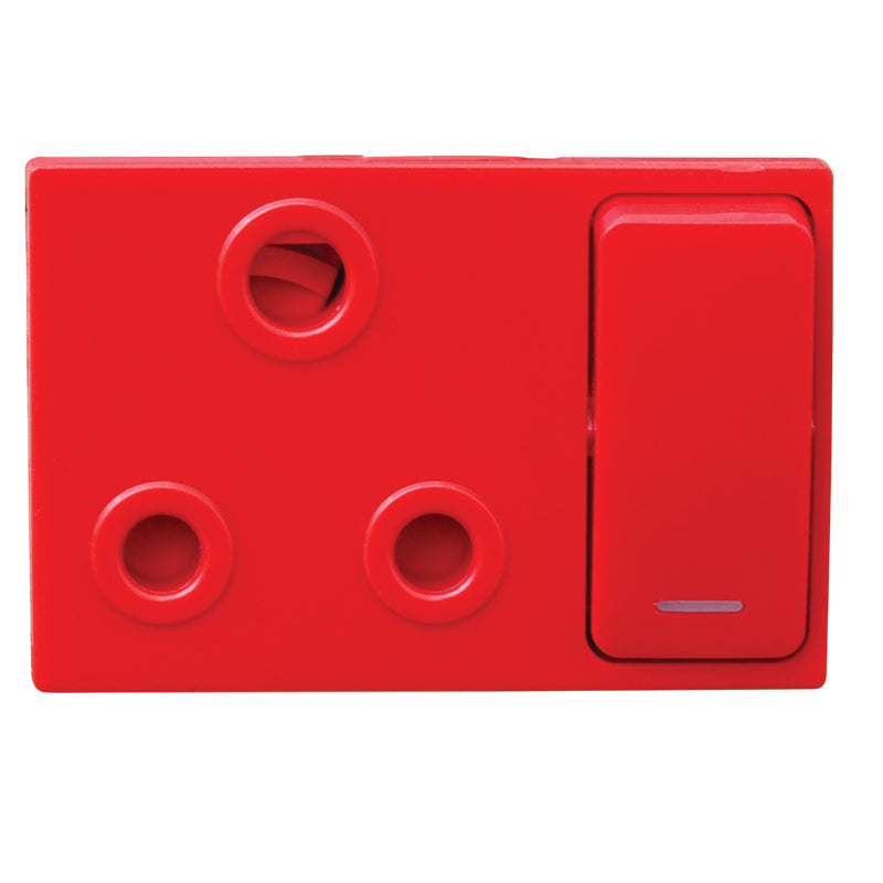 Veti Single Dedicated PowerSkirting Socket RD
