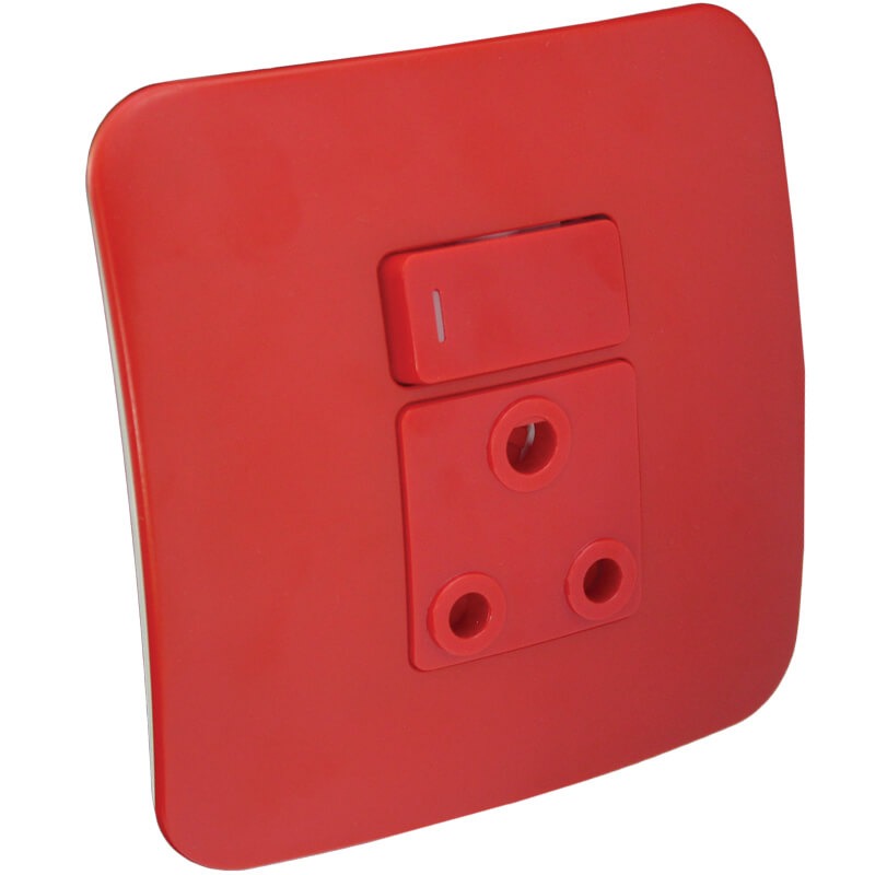 Veti Single Dedicated Socket & 20ADP Switch RD/RD (100mmx100mm)