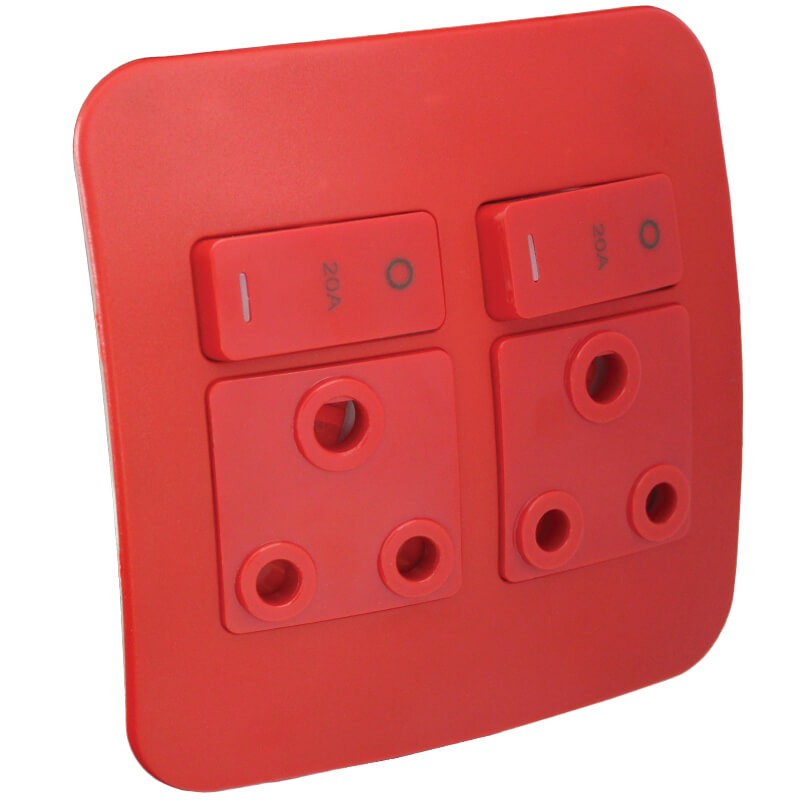 Veti Double Dedicated Socket RD/RD (100mmx100mm)