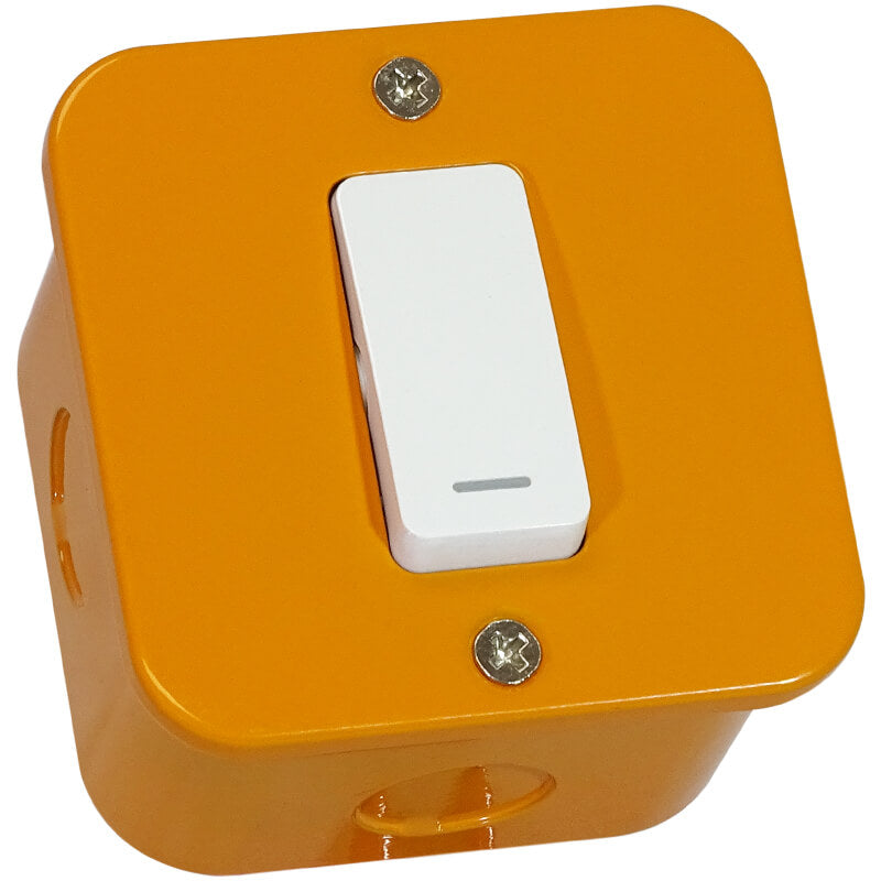 Veti Ind 1Lever 1Way Switch Orange