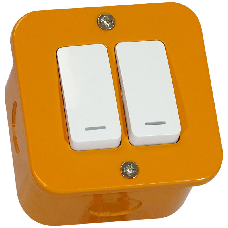 Veti Ind 2Lever 1Way Switch Orange