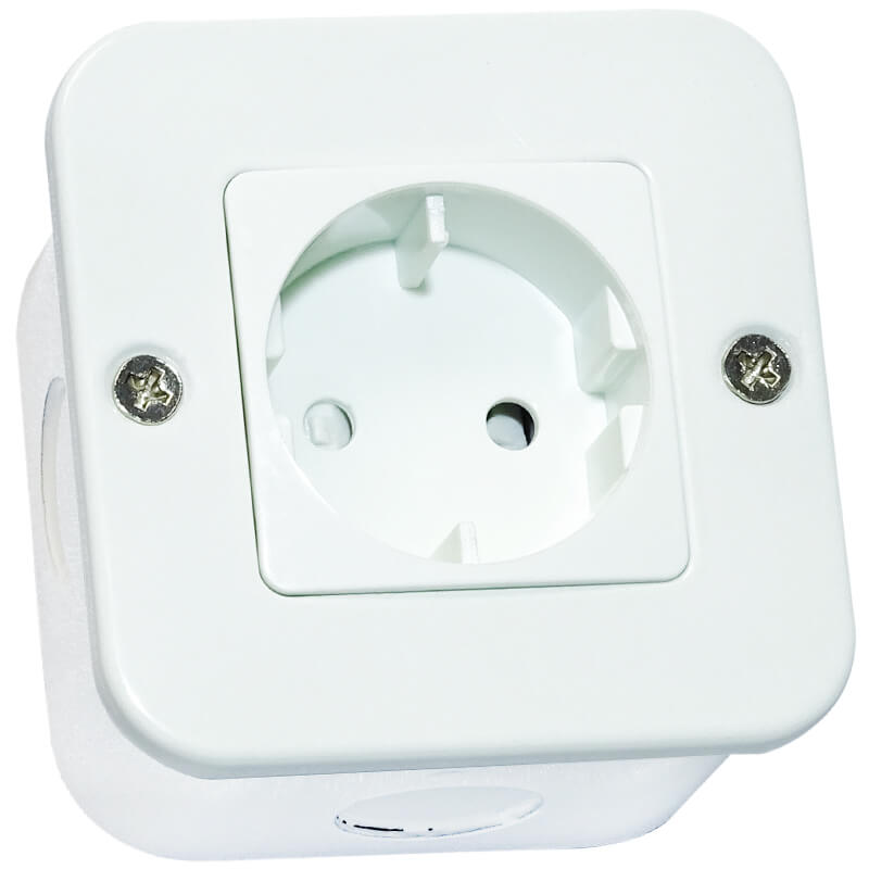 Veti Ind RSA Schuko Socket White