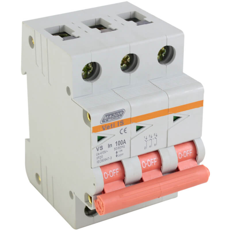 Veti 100A Triple Pole Isolator