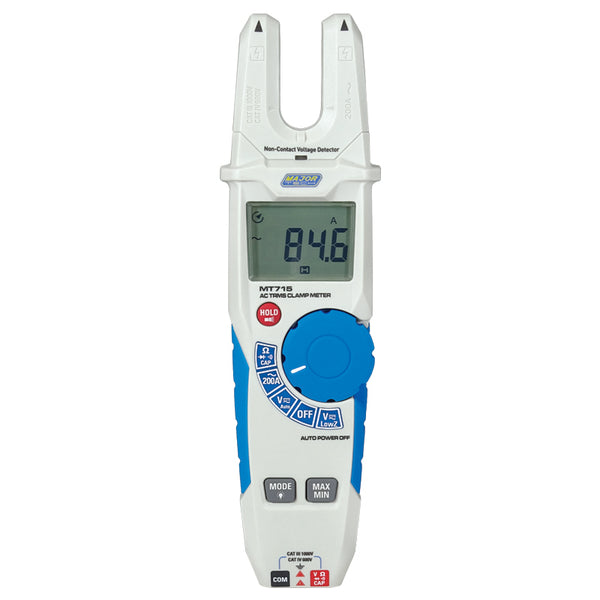 Veti 200A AC TRMS Open Jaw Clamp Meter, CAT IV 600V