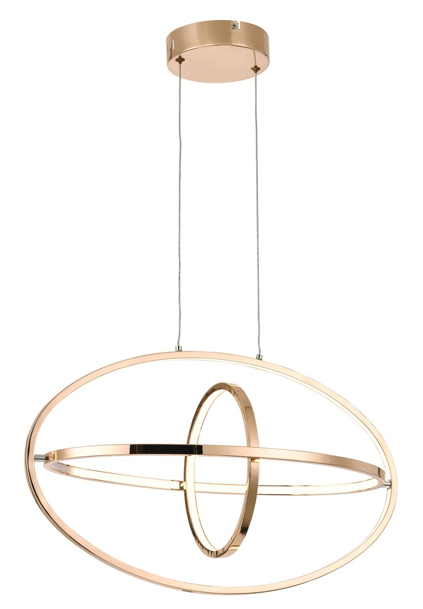 Bright Star Gold Aluminium & Pvc Pendant 40W Led 4000K