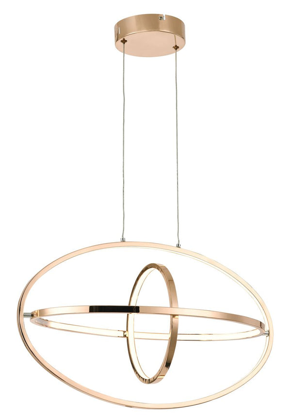 Bright Star Gold Aluminium & Pvc Pendant 40W Led 4000K