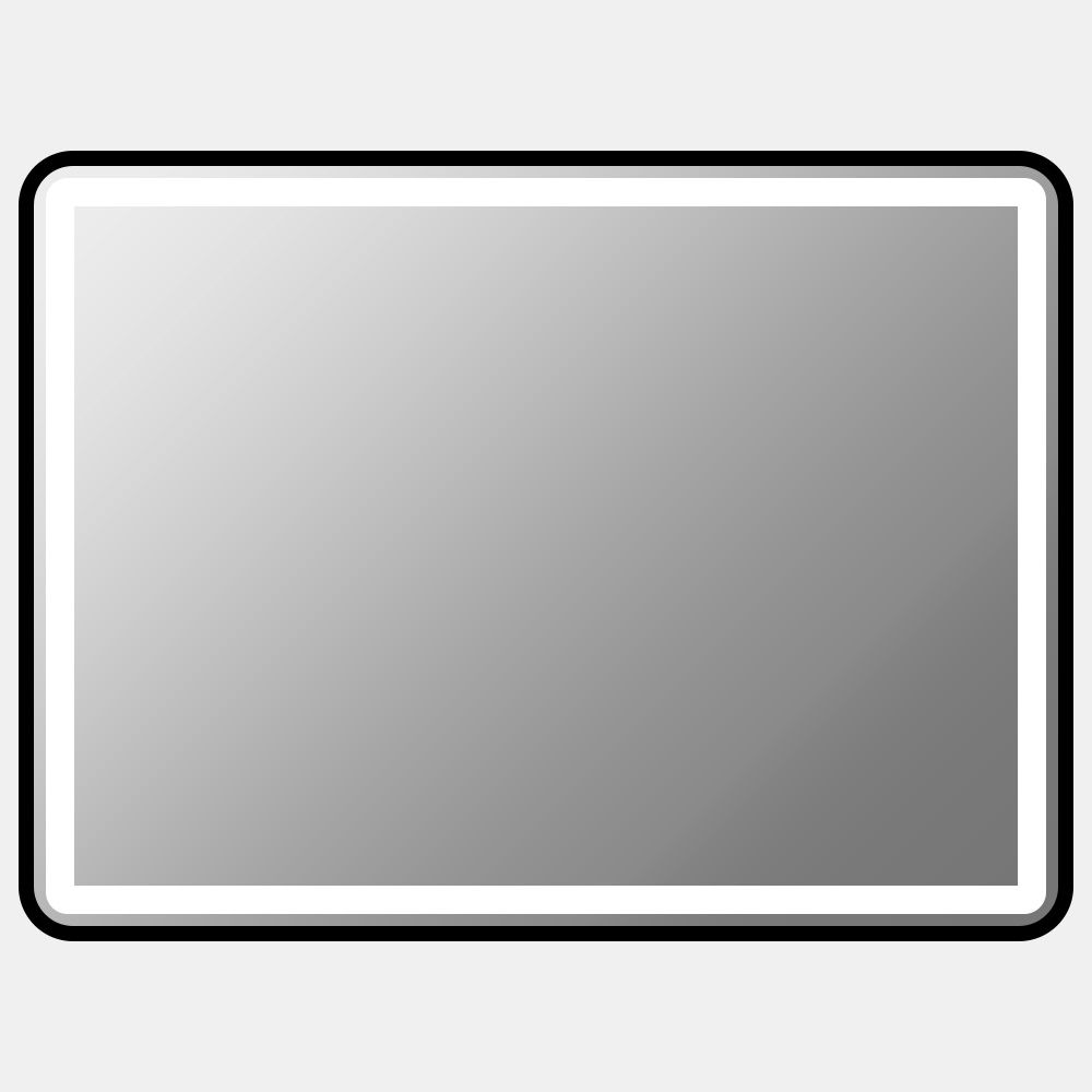 Bright Star Rectangular Bk Mirror CCT 24W LED 800x600mm