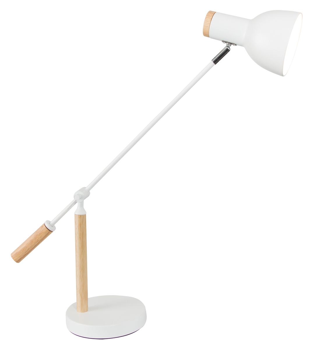 Bright Star Metal & Wood Adj Height Table Lamp 1X40W Es