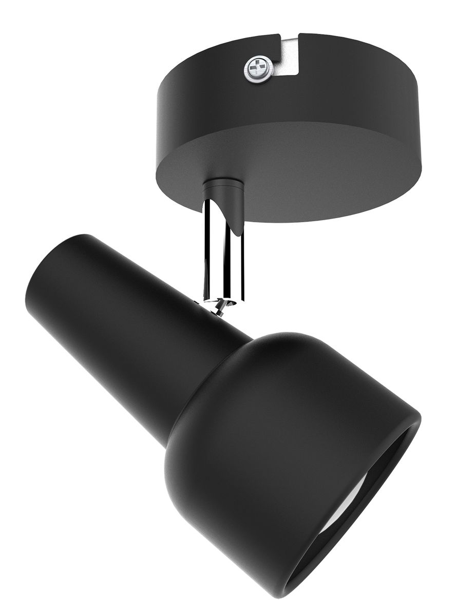 Bright Star Matt Blk & Polish Chr 2X50W GU10 Base 80Mm Bar 300