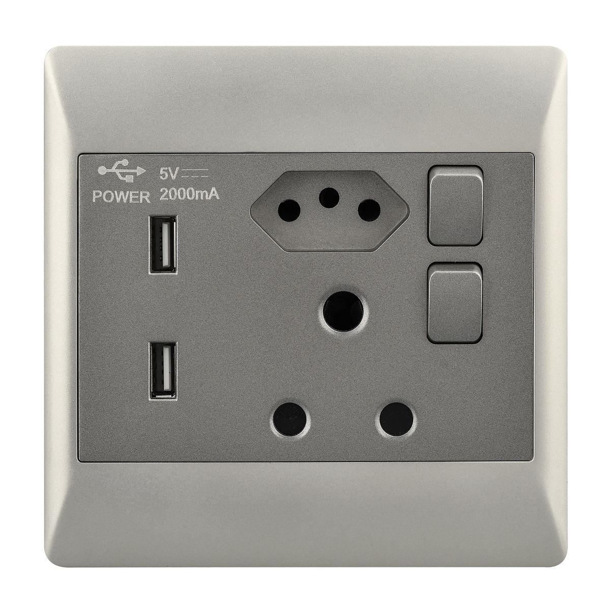 Bright Star 16 AMP PLUG + ZA PLUG + 2 USB (5 per box)