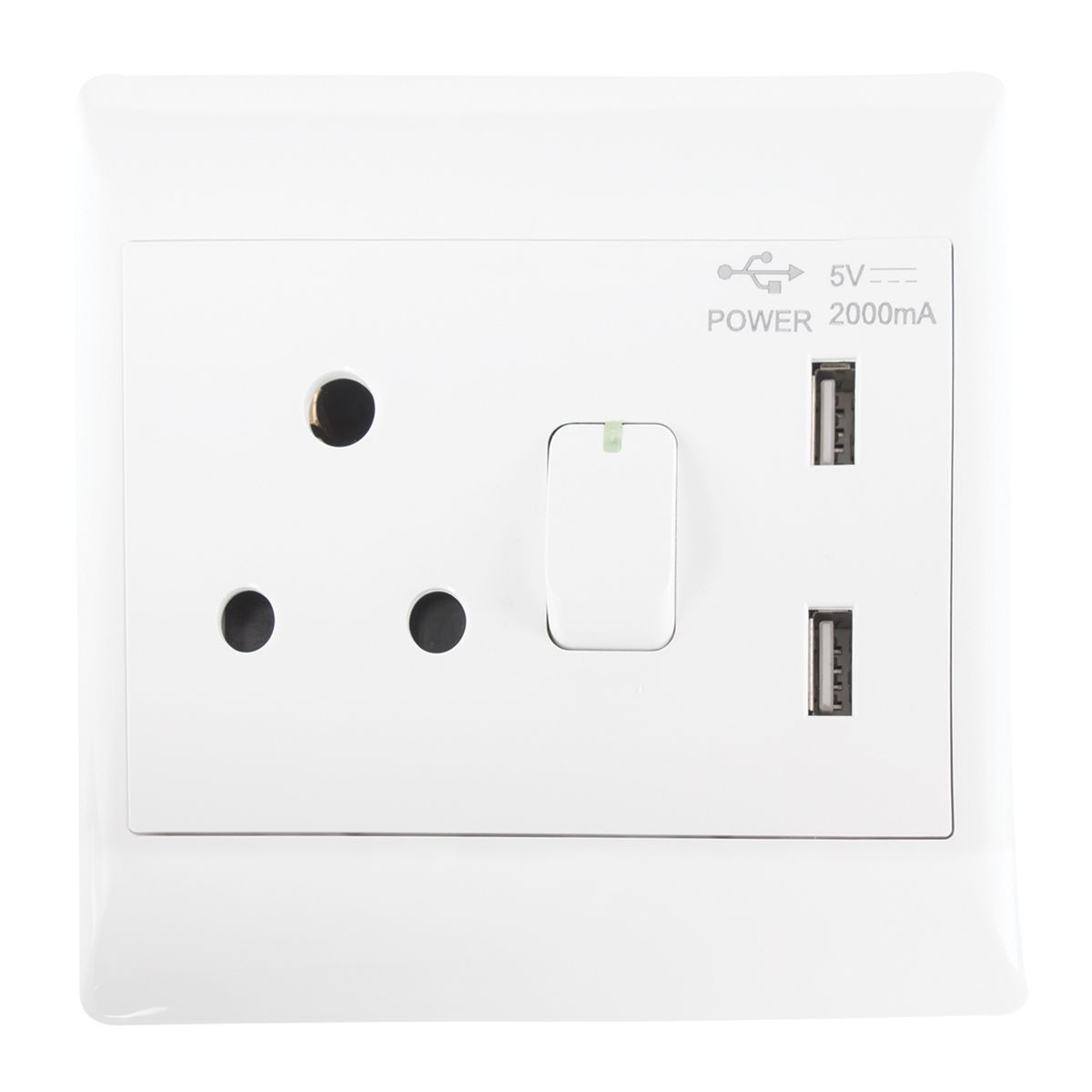 Bright Star 16 AMP PLUG + 2 USB 5V (5 per box)