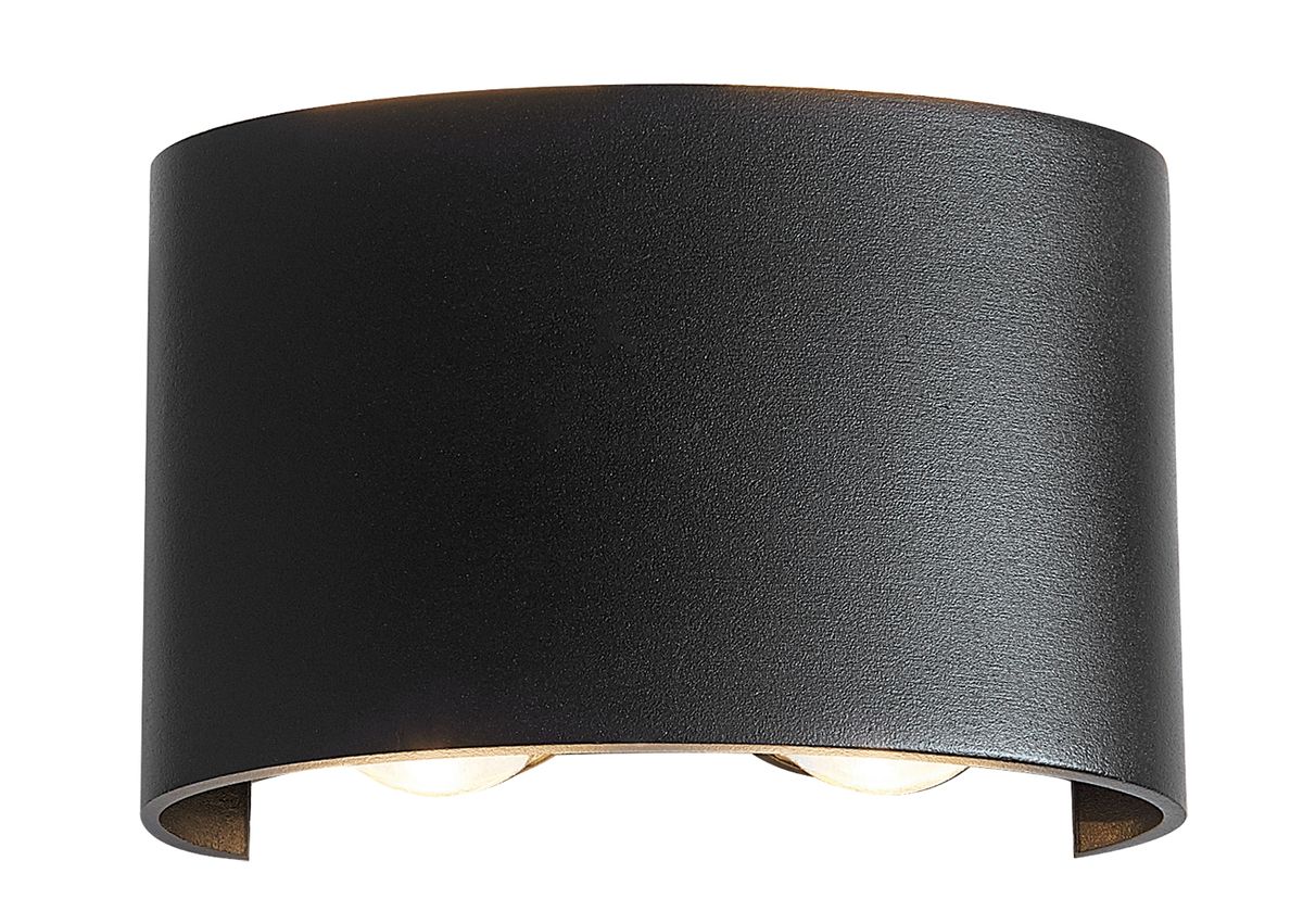 Bright Star 4X1W Led Up & Down Alu Wall Bracket+Glass 3000K