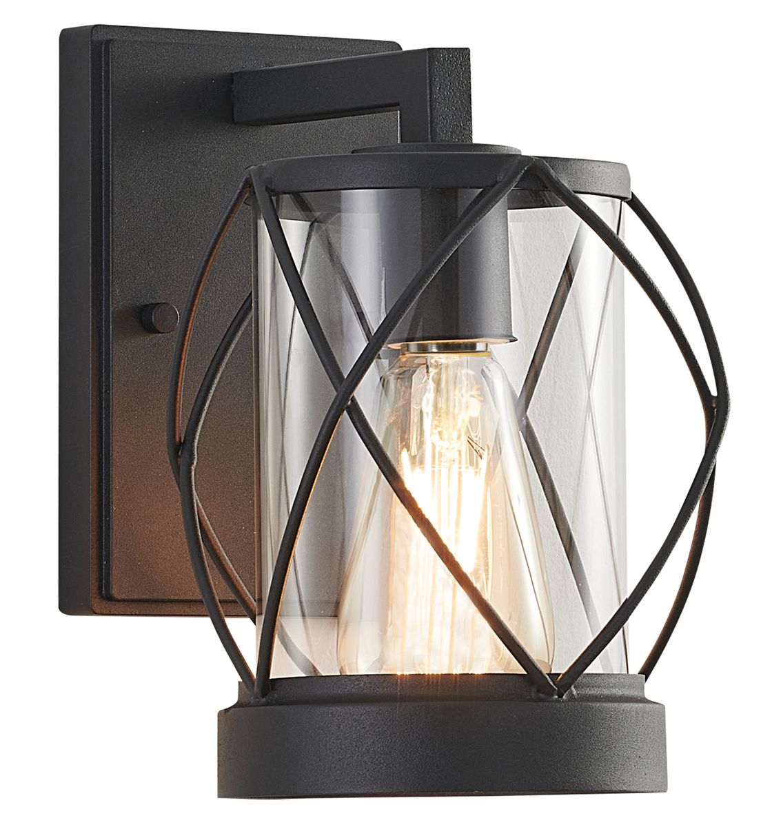 Bright Star Metal & Clear Glass & Grid Ip54 1X60W Es