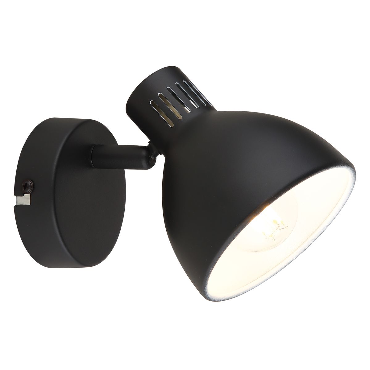 Bright Star Matt Black Spot 1x50W GU10 Base 80Mm