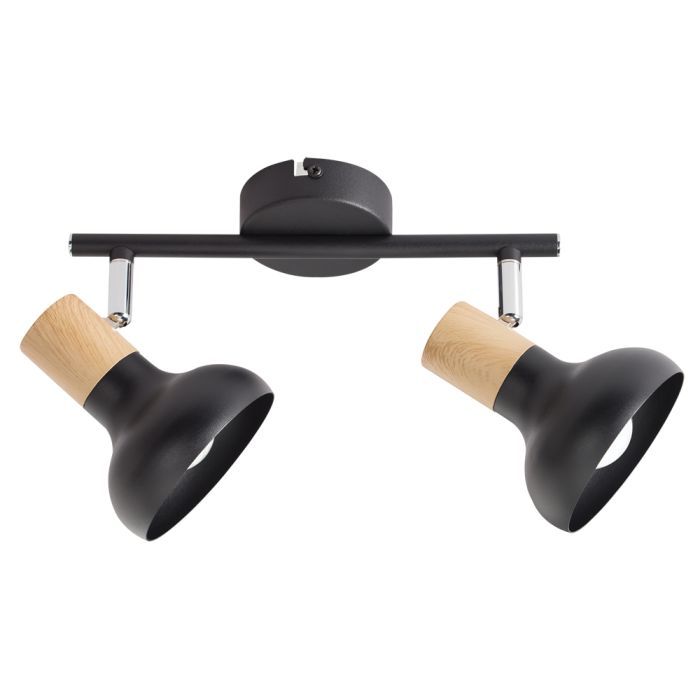 Bright Star Black,Wood,Polish Chr Spot 2X40Wses Bar 250Mm