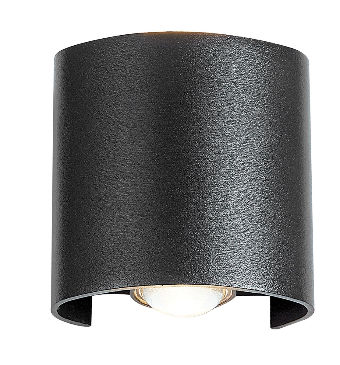 Bright Star 2X1W Led Up & Down Alu Wall Bracket+Glass 3000K