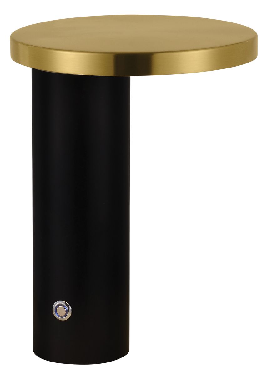 Bright Star LED CCT black & Gold Metal Table Lamp